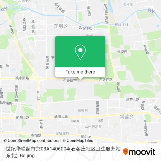 世纪华联超市京03A1406004(石各庄社区卫生服务站东北) map