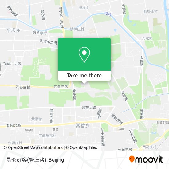 昆仑好客(管庄路) map