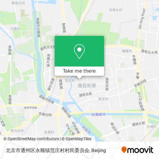 北京市通州区永顺镇范庄村村民委员会 map