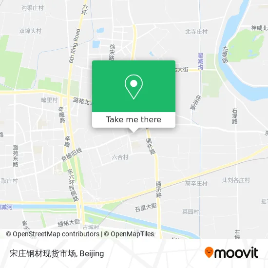 宋庄钢材现货市场 map