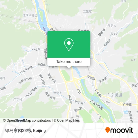 绿岛家园33栋 map