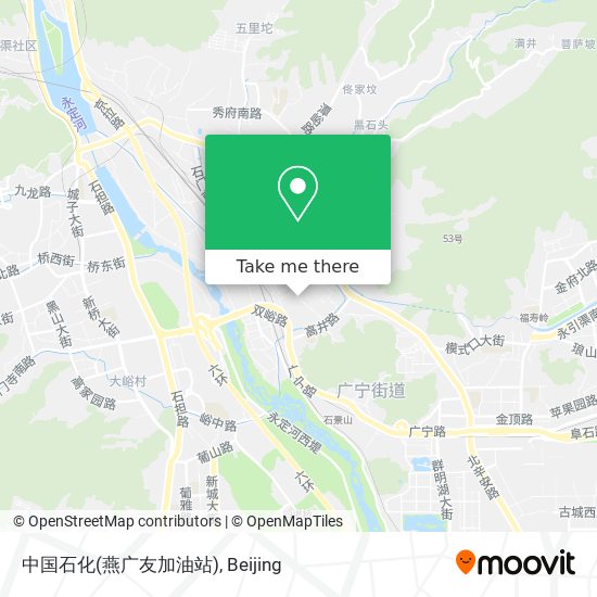 中国石化(燕广友加油站) map