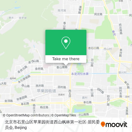 北京市石景山区苹果园街道西山枫林第一社区-居民委员会 map