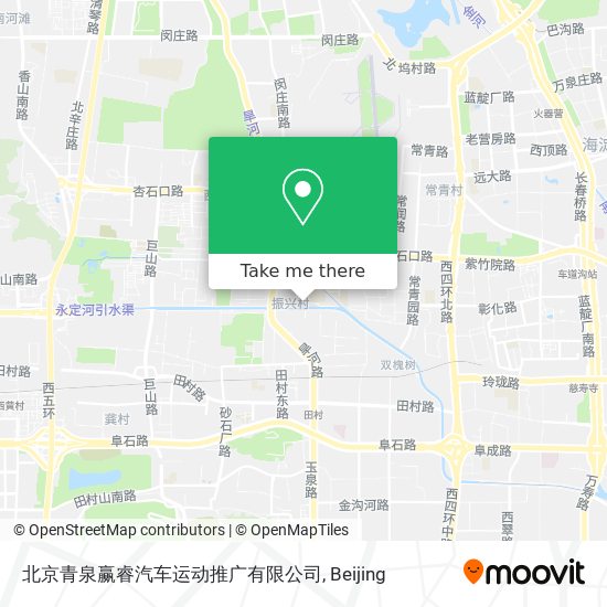 北京青泉赢睿汽车运动推广有限公司 map