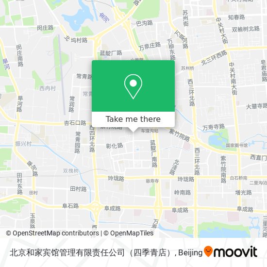 北京和家宾馆管理有限责任公司（四季青店） map