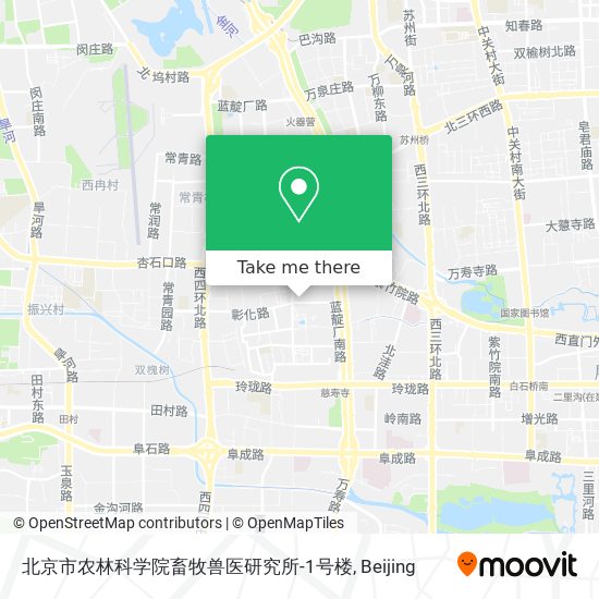 北京市农林科学院畜牧兽医研究所-1号楼 map