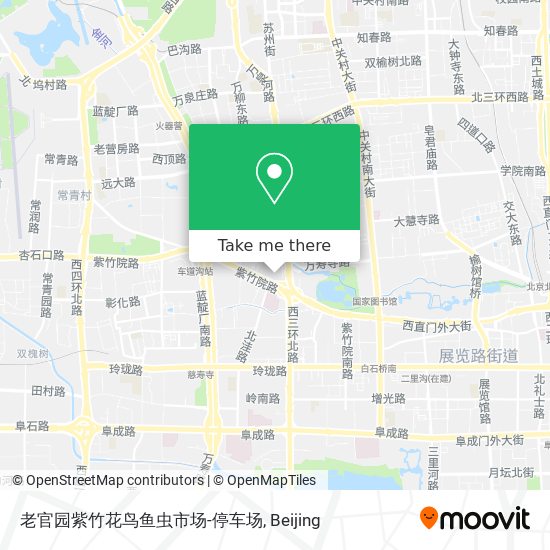 老官园紫竹花鸟鱼虫市场-停车场 map