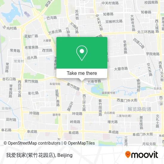 我爱我家(紫竹花园店) map