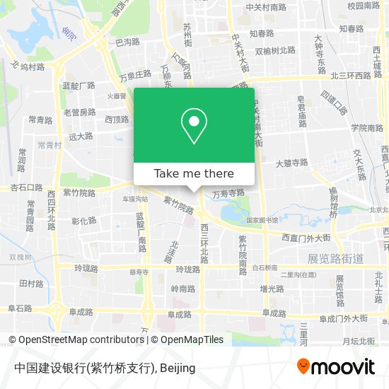 中国建设银行(紫竹桥支行) map