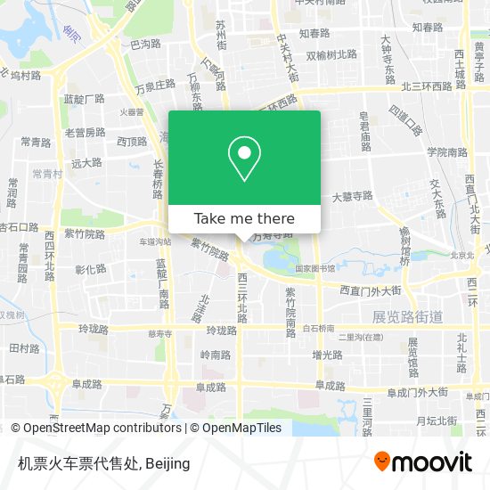 机票火车票代售处 map