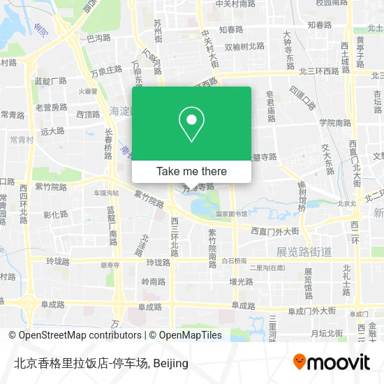 北京香格里拉饭店-停车场 map