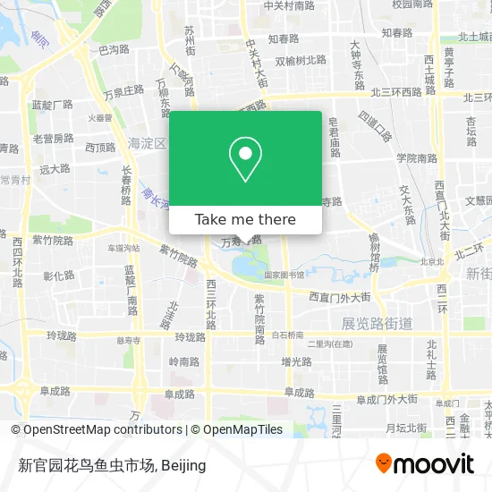 新官园花鸟鱼虫市场 map