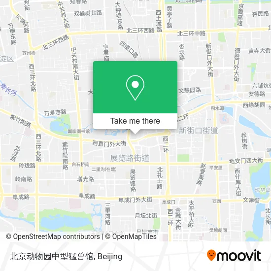 北京动物园中型猛兽馆 map