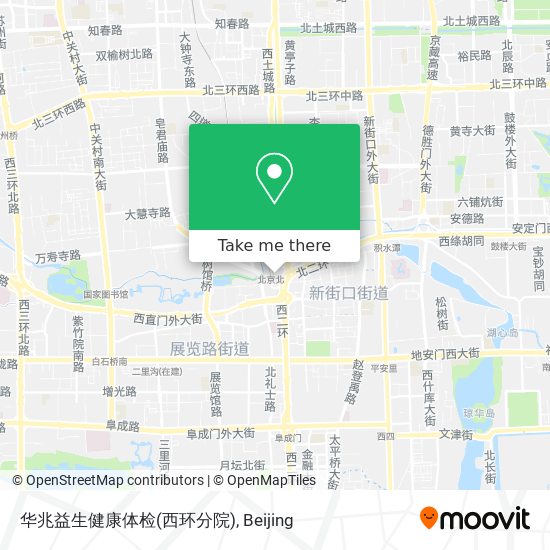 华兆益生健康体检(西环分院) map
