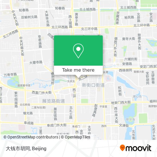 大钱市胡同 map