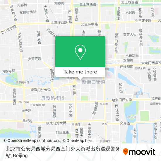 北京市公安局西城分局西直门外大街派出所巡逻警务站 map