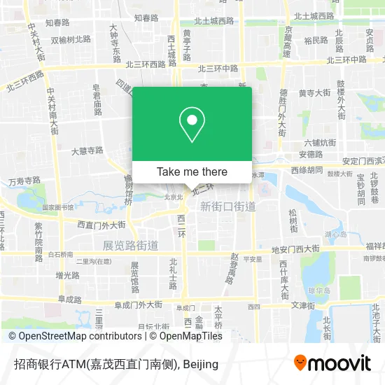 招商银行ATM(嘉茂西直门南侧) map