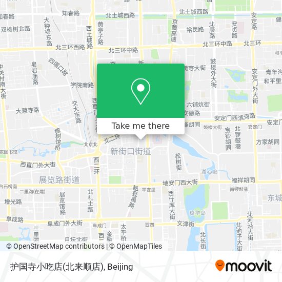 护国寺小吃店(北来顺店) map