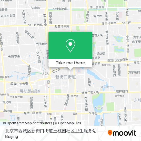 北京市西城区新街口街道玉桃园社区卫生服务站 map