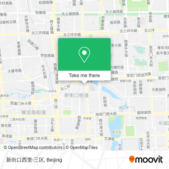 新街口西里-三区 map
