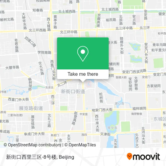 新街口西里三区-8号楼 map