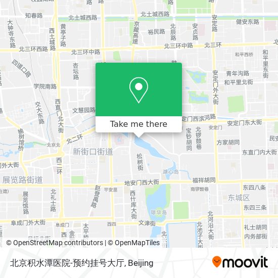 北京积水潭医院-预约挂号大厅 map