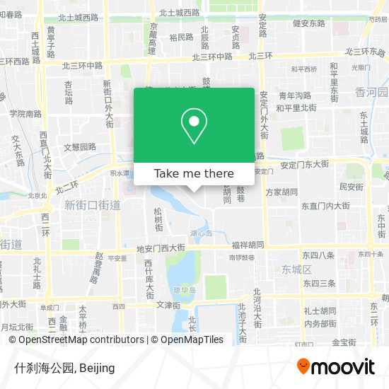 什刹海公园 map