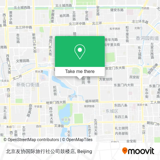 北京友协国际旅行社公司鼓楼店 map