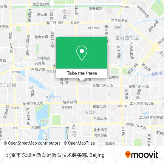 北京市东城区教育局教育技术装备部 map