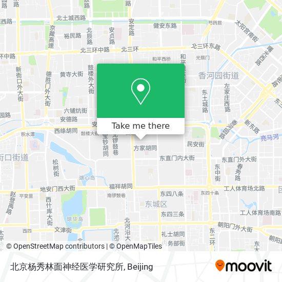 北京杨秀林面神经医学研究所 map