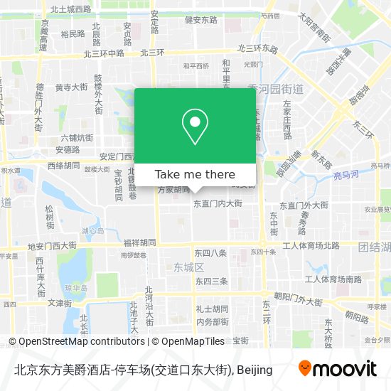 北京东方美爵酒店-停车场(交道口东大街) map