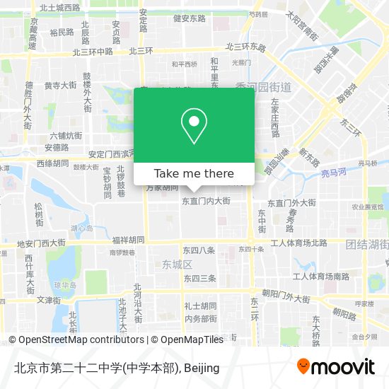 北京市第二十二中学(中学本部) map