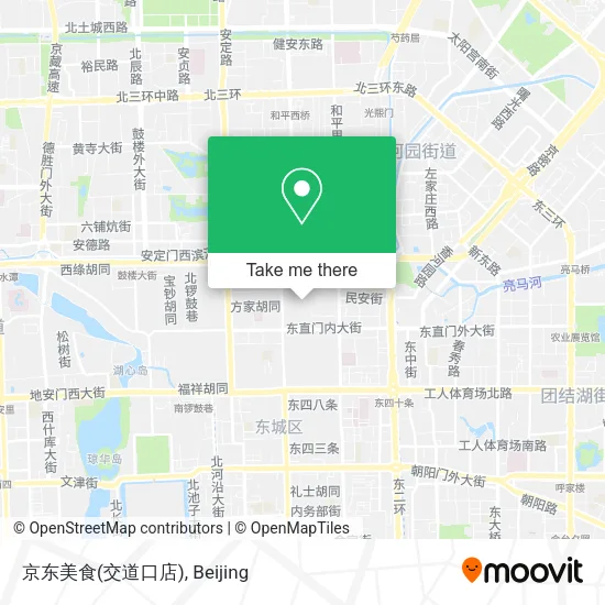 京东美食(交道口店) map