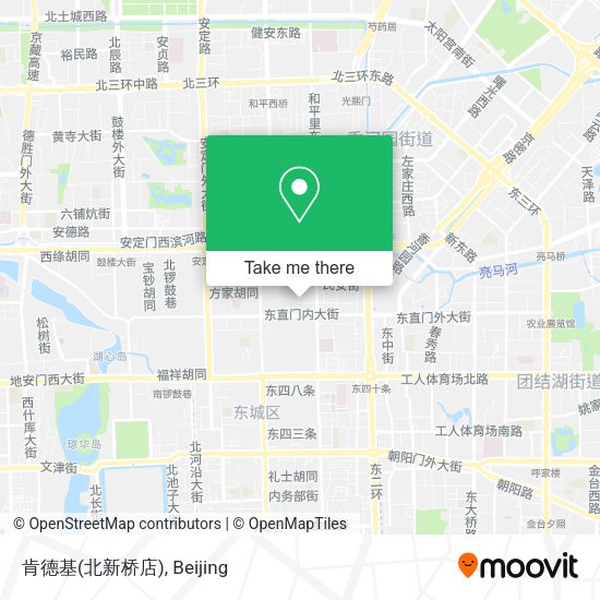 肯德基(北新桥店) map