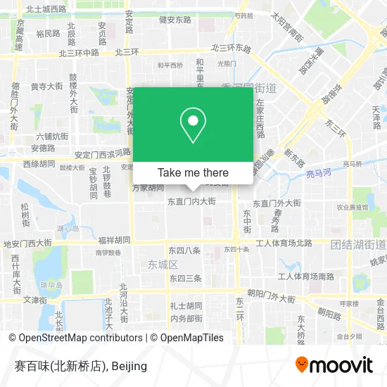 赛百味(北新桥店) map