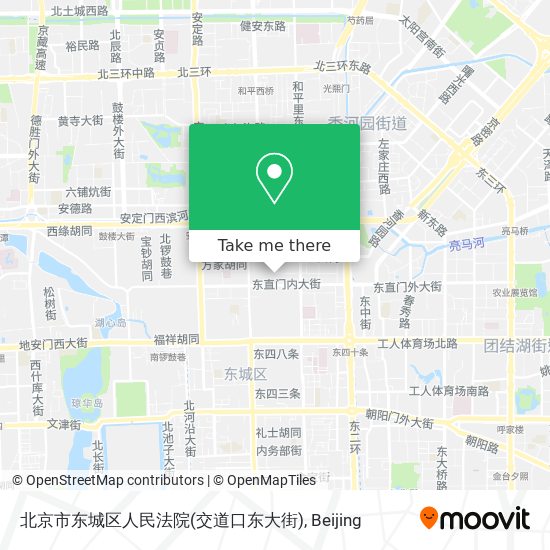 北京市东城区人民法院(交道口东大街) map