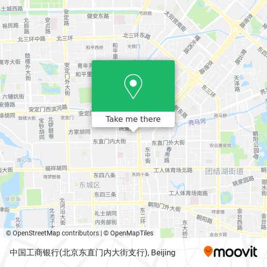 中国工商银行(北京东直门内大街支行) map