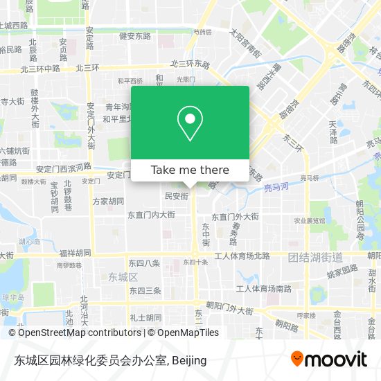 东城区园林绿化委员会办公室 map