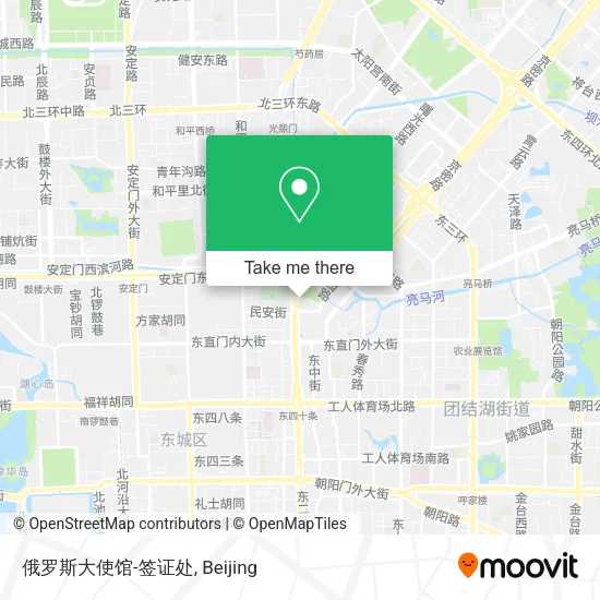 俄罗斯大使馆-签证处 map