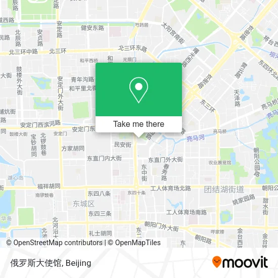 俄罗斯大使馆 map
