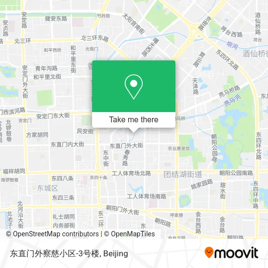 东直门外察慈小区-3号楼 map