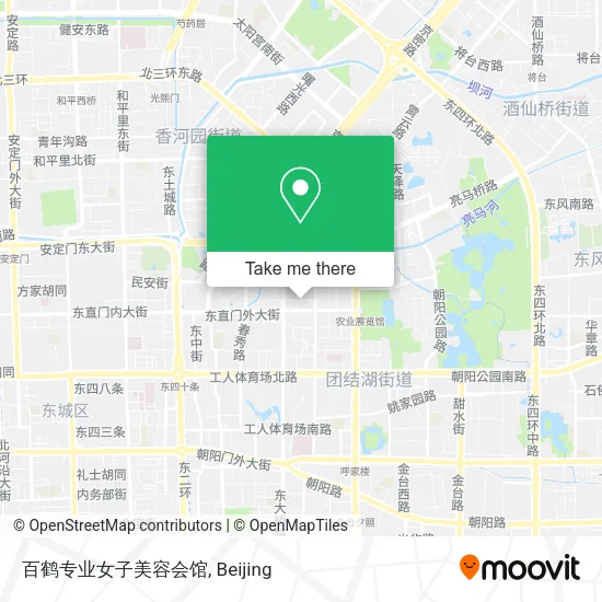 百鹤专业女子美容会馆 map