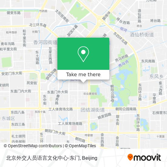 北京外交人员语言文化中心-东门 map