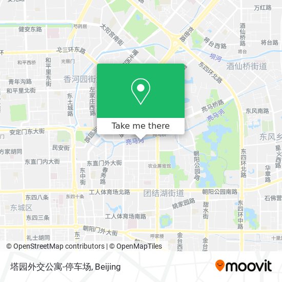 塔园外交公寓-停车场 map