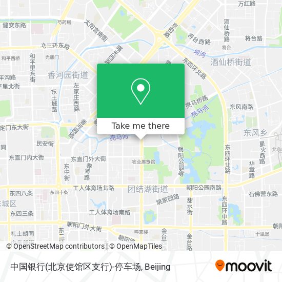 中国银行(北京使馆区支行)-停车场 map