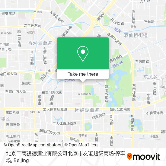北京二商骏德酒业有限公司北京市友谊超级商场-停车场 map