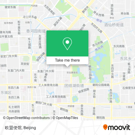 欧盟使馆 map
