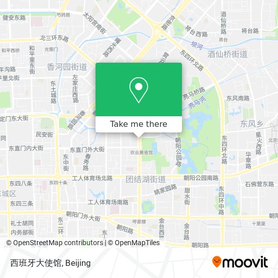 西班牙大使馆 map