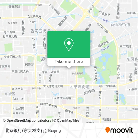 北京银行(东大桥支行) map