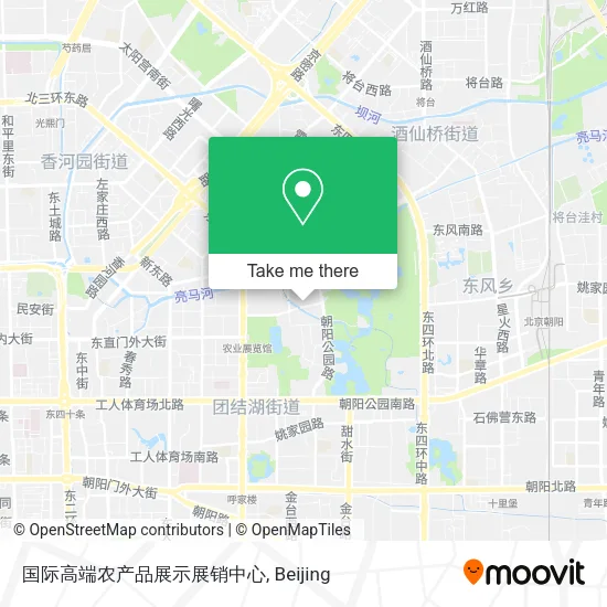 国际高端农产品展示展销中心 map
